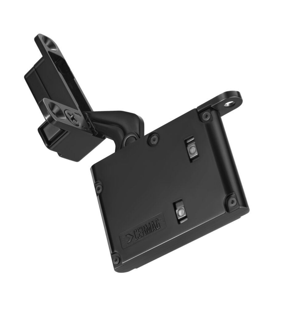 Dobradiça C2 Ultra Onix invisível para alumínio e vidro