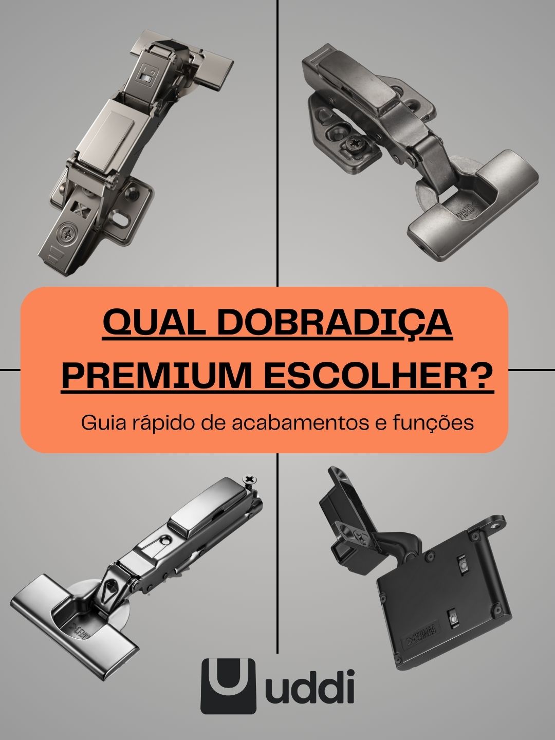 Comparativo dobradiças Cermag Bumper Onix Flat Line Absoluta C2 Ultra